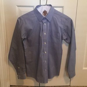 Boys Brooks Brother checked dress shirt